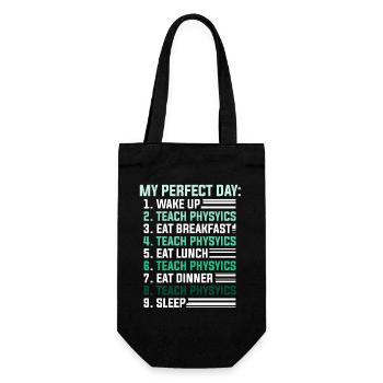 Physics Physicist Physics Student Physics Teacher - Gift Bag for Bottles - black - Front