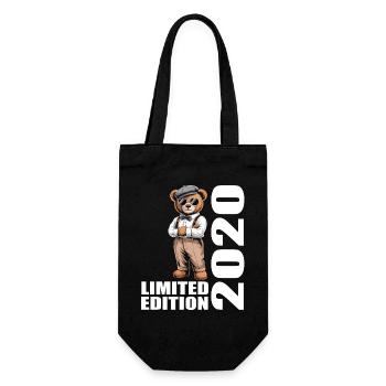 2020 Limited Edition Bär Geburtstag 2020 - Geschenkbeutel für Flaschen - Schwarz - Vorne