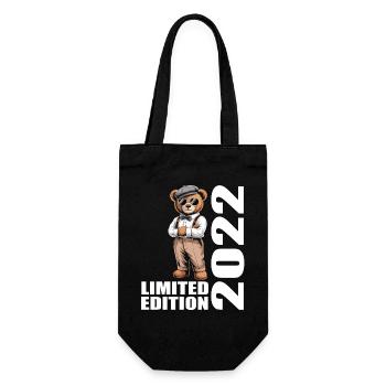 2022 Limited Edition Bear Birthday 2022 - Gift Bag for Bottles - black - Front