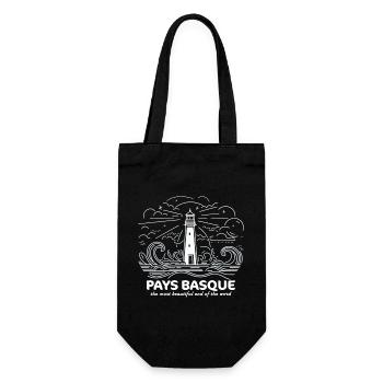 Pays Basque Fierté Bayonne Biarritz Plages Océan - Sac à bouteille - noir - Devant