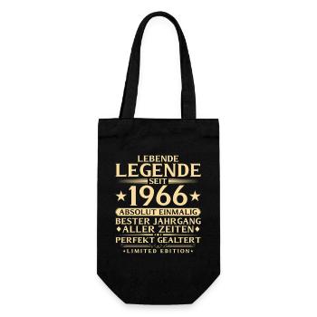 1966 Année de la construction Légende 60e anniversaire Cadeau - Sac à bouteille - noir - Devant