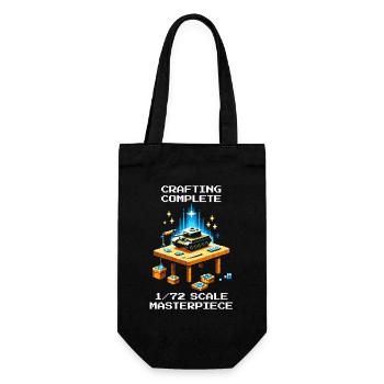 Crafting Finished: 1/72 Masterwork | Model making - Gift Bag for Bottles - black - Front