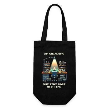 XP Grind: One Part at a Time | Model making - Gift Bag for Bottles - black - Front