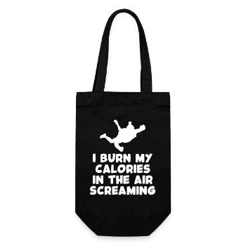 Calories in the Wind Screaming T-Shirt - Gift Bag for Bottles - black - Front