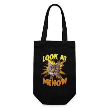 Cat Portrait Look At Me Now - Gift Bag for Bottles - black - Front