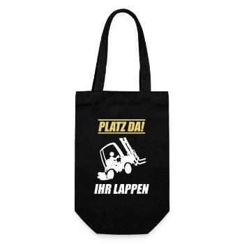 Space Since Your Rag / Forklift Driver Saying - Gift Bag for Bottles - black - Front