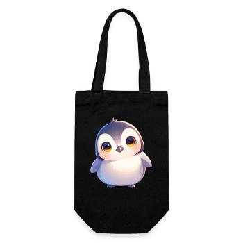 Penguins Penguin - Gift Bag for Bottles - black - Front