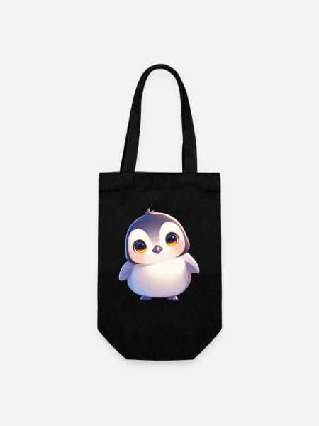 Pinguine Pinguin - Geschenkbeutel für Flaschen - Schwarz