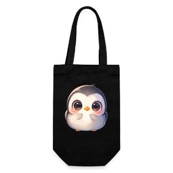Penguins Penguin - Gift Bag for Bottles - black - Front