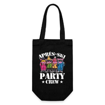 Apres Ski Party Crew Sau - Geschenkbeutel für Flaschen - Schwarz - Vorne