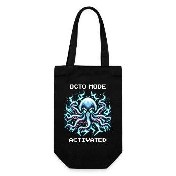 Oktopus-Modus Aktiviert | Kraken Gaming Humor - Geschenkbeutel für Flaschen - Schwarz - Vorne