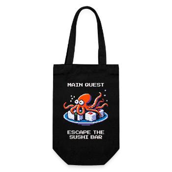 Évadez-vous du bar à sushis | Octopus Humour - Sac à bouteille - noir - Devant