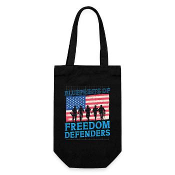 Plans de mécanique militaire des défenseurs de la liberté - Sac à bouteille - noir - Devant