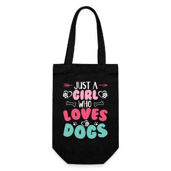 Chiens Chien Amoureux Chien Propriétaire Cadeau - Sac à bouteille - noir - Devant