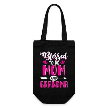 Cadeau de grand-mère Cadeaux de Noël Grand-mère - Sac à bouteille - noir - Devant