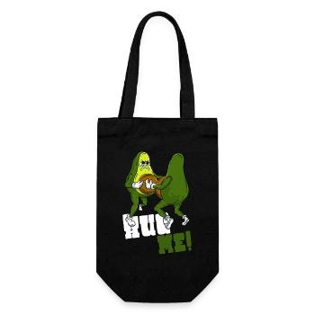 Avocado Hug - Gift Bag for Bottles - black - Front