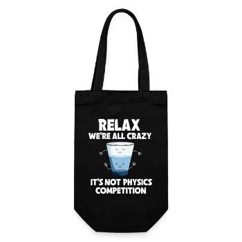 Physics Physicist Physics Student Physics Teacher - Gift Bag for Bottles - black - Front