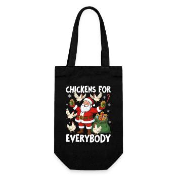 Chickens for Everybody - Gift Bag for Bottles - black - Front