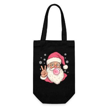 Gomme à mâcher du Père Noël - Sac à bouteille - noir - Devant