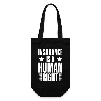 Insurance Agent Costume Human Right Medicare - Geschenkbeutel für Flaschen - Schwarz - Vorne