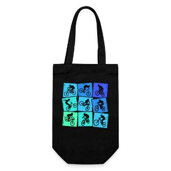 Downhill Mountain Bike Biker MTB Boys Kids - Gift Bag for Bottles - black - Front