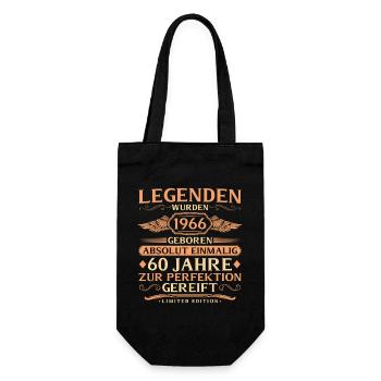 60e anniversaire Absolument unique - Né en 1966 - Sac à bouteille - noir - Devant