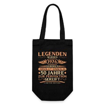 50e anniversaire Absolument unique - Né en 1976 - Sac à bouteille - noir - Devant