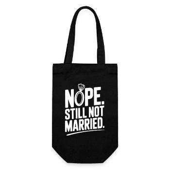 Nope Still Not Married - Gift Bag for Bottles - black - Front
