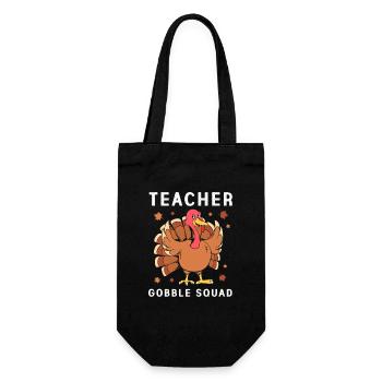 Thanksgiving Teacher Teacher - Gift Bag for Bottles - black - Front