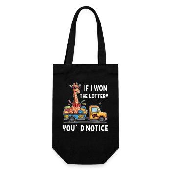 C’est drôle si je gagnais à la loterie, vous remarqueriez un yacht - Sac à bouteille - noir - Devant