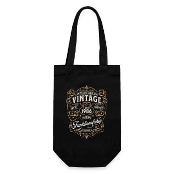 Vintage 1986 40ème anniversaire Design - Sac à bouteille - noir - Devant