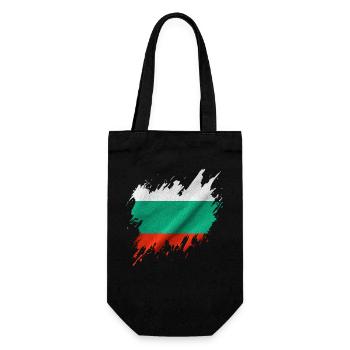 Drapeau bulgare, style déchiré - Sac à bouteille - noir - Devant