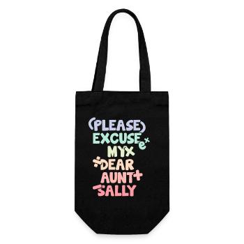 Dicton mathématique amusant Professeur de mathématiques - Sac à bouteille - noir - Devant