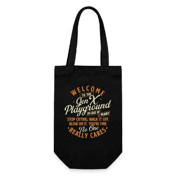 Bienvenue sur Gen X Playground Retro Childhood Rules - Sac à bouteille - noir - Devant
