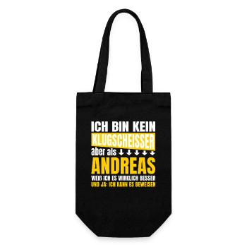 I'm not a smartass Andreas - Gift Bag for Bottles - black - Front