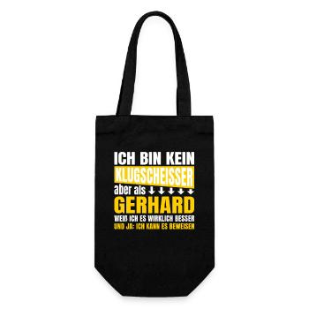 I'm not a smartass Gerhard - Gift Bag for Bottles - black - Front