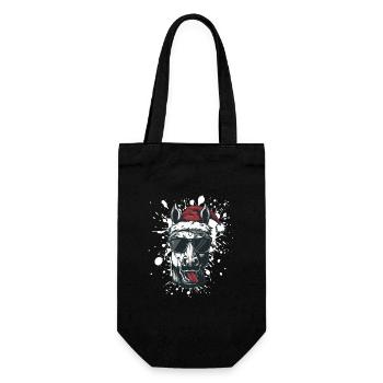 Horse Christmas Funny - Gift Bag for Bottles - black - Front