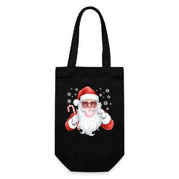 Père Noël Bubble Gum Rose - Sac à bouteille - noir - Devant