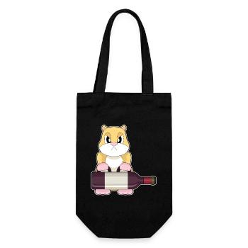 Bouteille de vin rouge pour hamster - Sac à bouteille - noir - Devant