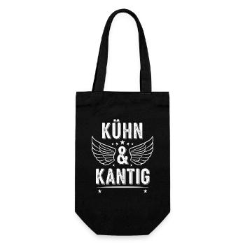 Bold & Edgy Saying - Vintage Used Look Statement - Gift Bag for Bottles - black - Front