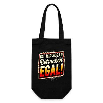 Je m’en fiche quand je suis bourré ! Toast amusant - Sac à bouteille - noir - Devant