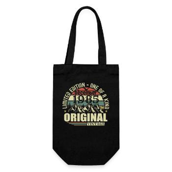 December 1985 December Anniversary December 1985 - Gift Bag for Bottles - black - Front