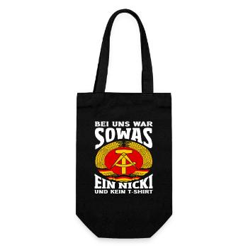 Chez nous, quelque chose comme ça était un nicki ossi qui disait fierté de la RDA - Sac à bouteille - noir - Devant