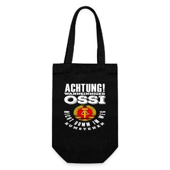 Attention Insane Ossi dit la fierté de la RDA - Sac à bouteille - noir - Devant