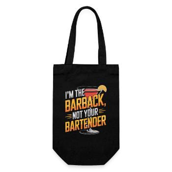 Je suis le barback, pas votre humour de barman - Sac à bouteille - noir - Devant