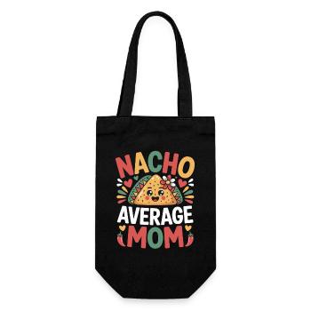Nacho Durchschnittliche Mama Lustig - Geschenkbeutel für Flaschen - Schwarz - Vorne
