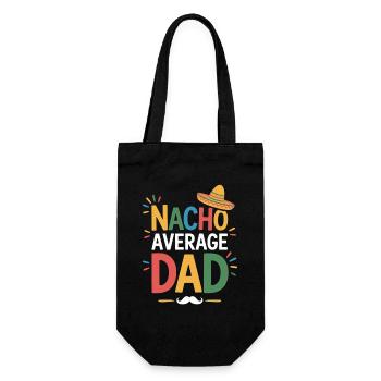 Nacho Average Dad - Geschenkbeutel für Flaschen - Schwarz - Vorne