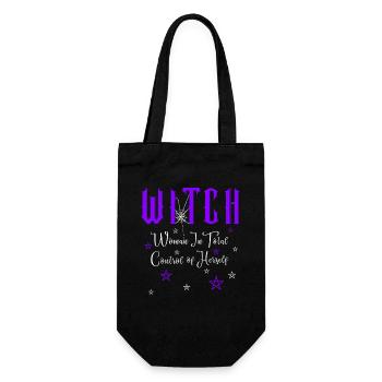 Hexe Witch Woman In Total Control Of Herself - Gift Bag for Bottles - black - Front