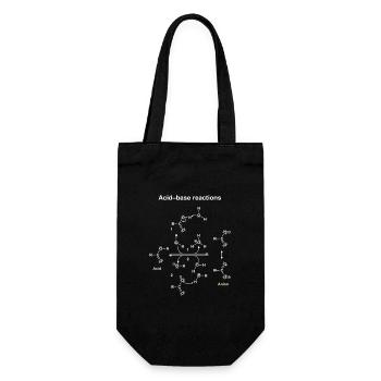Réactions Acide Base Illustrées - Sac à bouteille - noir - Devant