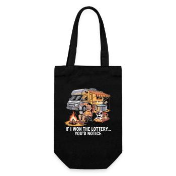 C’est drôle si je gagnais à la loterie, vous remarqueriez un yacht - Sac à bouteille - noir - Devant